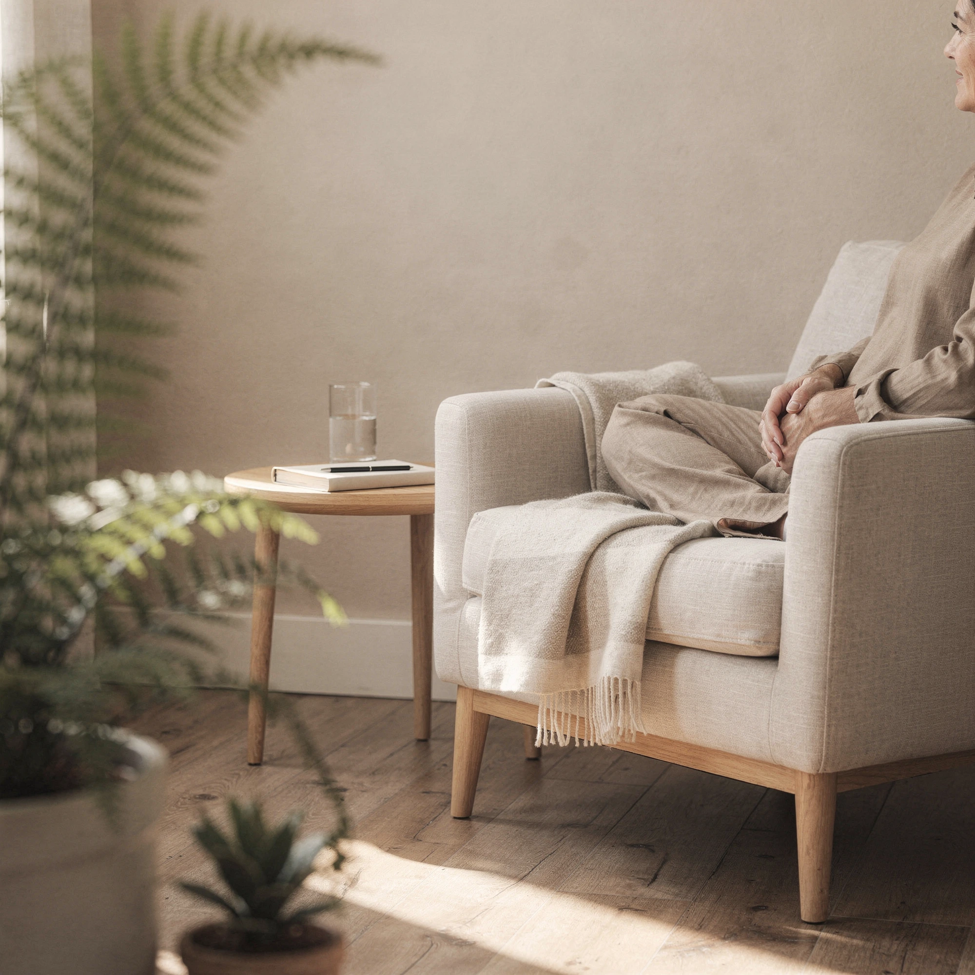 Woman sitting calmly by a window — psychiatric care serving Gatesville, TX